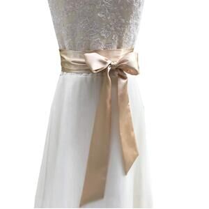 6721 Satin Sash Belt For Bridal Wedding Bridesmaid Dress 2'' Wide Silk